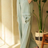 Davi & Dani Drawstring Ruched Detail Wide Leg Pants-Pants-Trendsi-[option4]-[option5]-[option6]-[option7]-[option8]-Shop-Boutique-Clothing-for-Women-Online