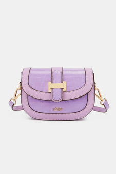 Nicole Lee USA Croc Embossed Crossbody Bag-Bags-Trendsi-Lavender-One Size-[option4]-[option5]-[option6]-[option7]-[option8]-Shop-Boutique-Clothing-for-Women-Online