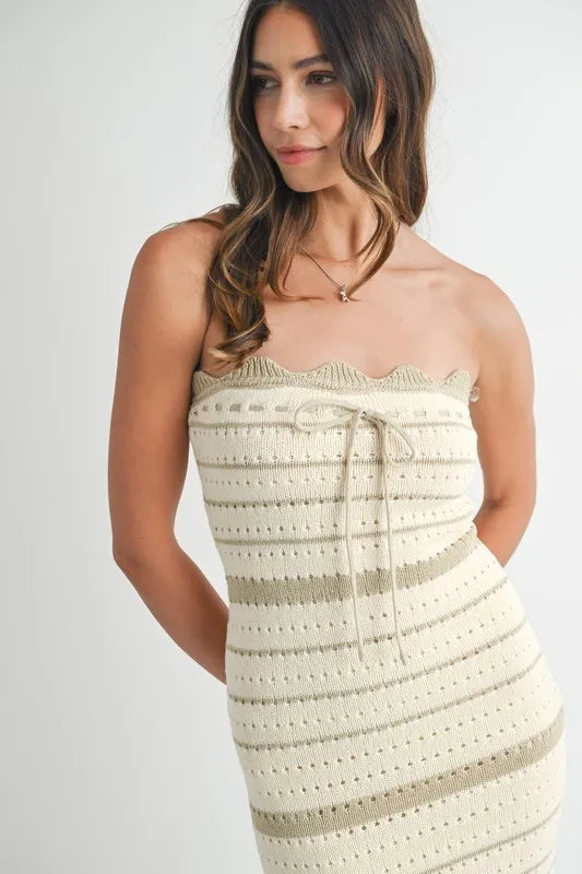 MABLE Contrast Striped Crochet Knit Midi Dress-Dresses-Trendsi-[option4]-[option5]-[option6]-[option7]-[option8]-Shop-Boutique-Clothing-for-Women-Online