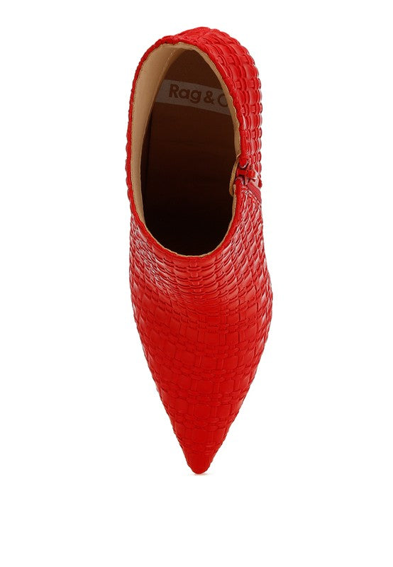 Lolita Woven Texture Stiletto Boot-Rag Company-[option4]-[option5]-[option6]-[option7]-[option8]-Shop-Boutique-Clothing-for-Women-Online