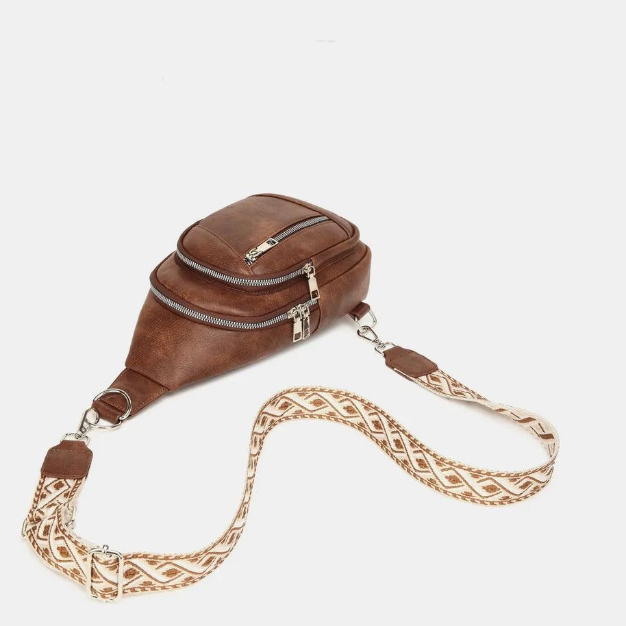 PU Leather Crossbody Bag with Two Detachable Strap-Bags-Trendsi-[option4]-[option5]-[option6]-[option7]-[option8]-Shop-Boutique-Clothing-for-Women-Online