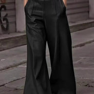 High Waist Wide Flare Pants-pants-Trendsi-Black-S-[option4]-[option5]-[option6]-[option7]-[option8]-Shop-Boutique-Clothing-for-Women-Online