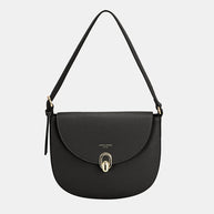 David Jones Metal Buckle Shoulder Bag-Bags-Trendsi-Black-One Size-[option4]-[option5]-[option6]-[option7]-[option8]-Shop-Boutique-Clothing-for-Women-Online