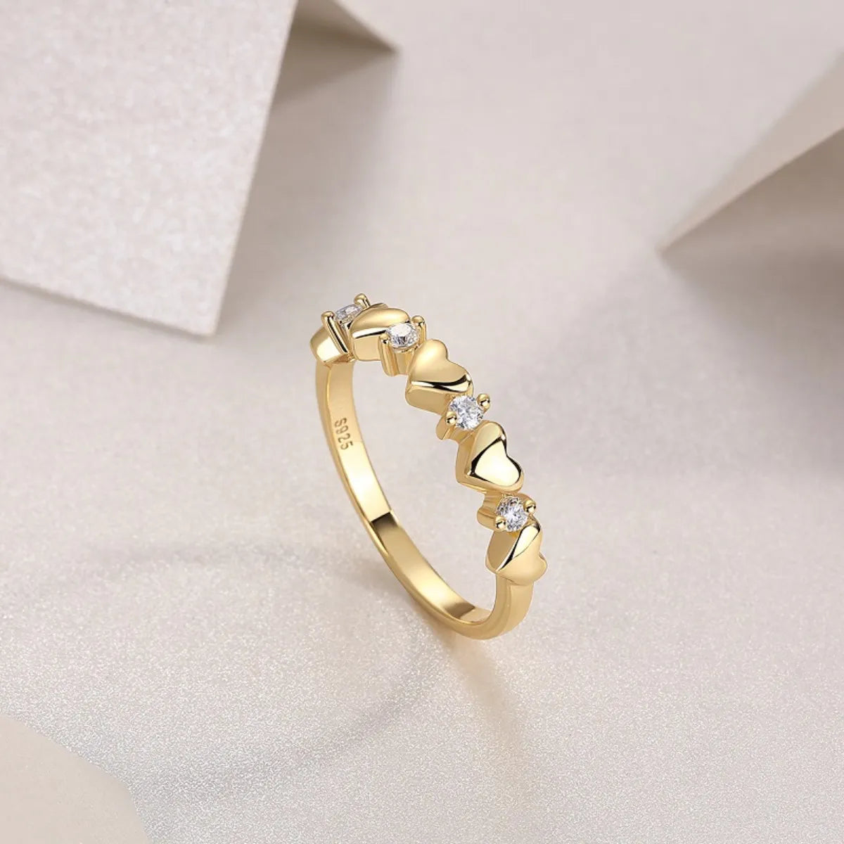 925 Sterling Silver Moissanite Heart Ring-ring-Trendsi-Gold-5-[option4]-[option5]-[option6]-[option7]-[option8]-Shop-Boutique-Clothing-for-Women-Online