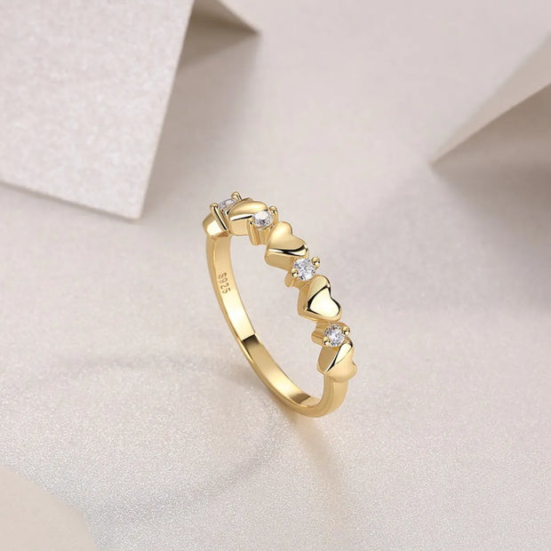 925 Sterling Silver Moissanite Heart Ring-ring-Trendsi-Gold-5-[option4]-[option5]-[option6]-[option7]-[option8]-Shop-Boutique-Clothing-for-Women-Online