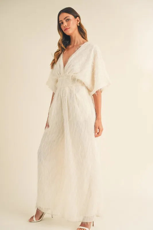 MABLE Fluffy Deep V Neck Wide Leg Jumpsuit-Jumpsuits-Trendsi-[option4]-[option5]-[option6]-[option7]-[option8]-Shop-Boutique-Clothing-for-Women-Online
