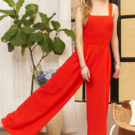 ADORA Full Size Smocking Top Wide Leg Jumpsuit-Jumpsuits & Rompers-Trendsi-RED CORAL-S-[option4]-[option5]-[option6]-[option7]-[option8]-Shop-Boutique-Clothing-for-Women-Online