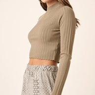 Mittoshop Mock Neck Long Sleeve Crop Knit Top-Crop Tops-Trendsi-[option4]-[option5]-[option6]-[option7]-[option8]-Shop-Boutique-Clothing-for-Women-Online