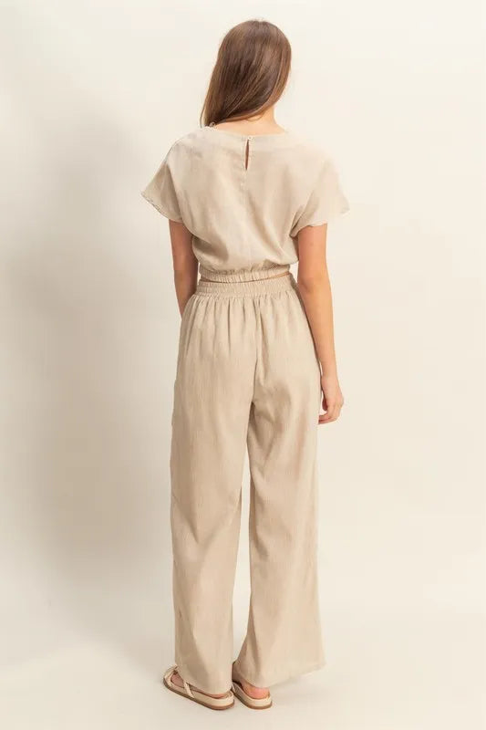 HYFVE Round Neck Short Sleeve Top and Pants Set-Sets-Trendsi-[option4]-[option5]-[option6]-[option7]-[option8]-Shop-Boutique-Clothing-for-Women-Online