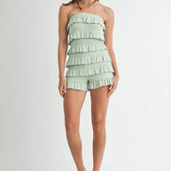 MABLE Pointelle Knit Fabric Ruffled Tube Romper-Jumpsuits & Rompers-Trendsi-[option4]-[option5]-[option6]-[option7]-[option8]-Shop-Boutique-Clothing-for-Women-Online