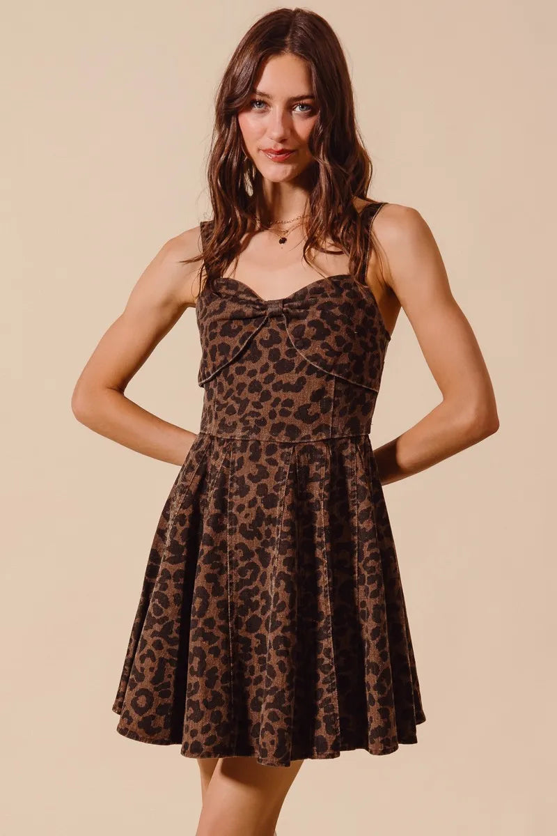 SO ME Mineral Washed Leopard Flare Cami Dress-Dresses-Trendsi-[option4]-[option5]-[option6]-[option7]-[option8]-Shop-Boutique-Clothing-for-Women-Online