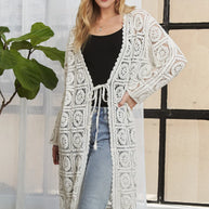 ADORA Long Sleeves Crochet Elastic Cardigan-Cardigans-Trendsi-[option4]-[option5]-[option6]-[option7]-[option8]-Shop-Boutique-Clothing-for-Women-Online