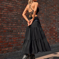 Tiered Midi Skirt-Skirts-Trendsi-[option4]-[option5]-[option6]-[option7]-[option8]-Shop-Boutique-Clothing-for-Women-Online