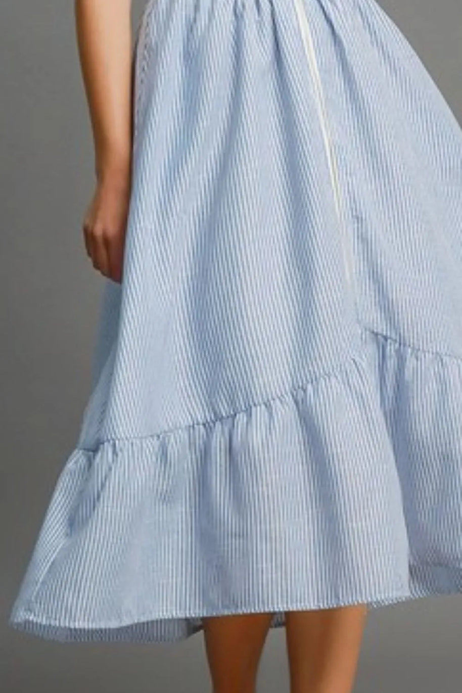 Umgee Full Size Striped Midi Dress with Smocked Waist Plus Size-Dresses-Trendsi-[option4]-[option5]-[option6]-[option7]-[option8]-Shop-Boutique-Clothing-for-Women-Online