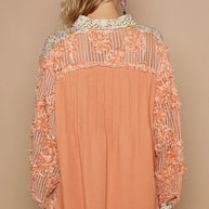 POL Floral Half Button Lace Detail Long Sleeve Top-Blouses-Trendsi-[option4]-[option5]-[option6]-[option7]-[option8]-Shop-Boutique-Clothing-for-Women-Online