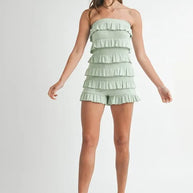 MABLE Pointelle Knit Fabric Ruffled Tube Romper-Jumpsuits & Rompers-Trendsi-[option4]-[option5]-[option6]-[option7]-[option8]-Shop-Boutique-Clothing-for-Women-Online