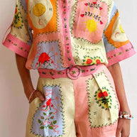 Printed Short Sleeve Shirt and Shorts Set-Sets-Trendsi-Floral-S-[option4]-[option5]-[option6]-[option7]-[option8]-Shop-Boutique-Clothing-for-Women-Online