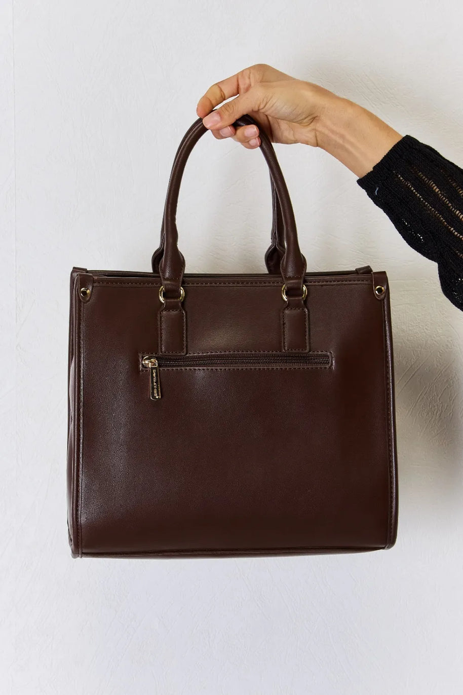 David Jones Argyle Pattern PU Leather Handbag-Bags-Trendsi-[option4]-[option5]-[option6]-[option7]-[option8]-Shop-Boutique-Clothing-for-Women-Online