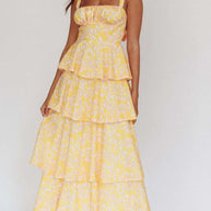 Floral Layered Ruffle Dress-Dresses-Trendsi-[option4]-[option5]-[option6]-[option7]-[option8]-Shop-Boutique-Clothing-for-Women-Online