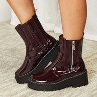 Forever Link Side Zip Platform Boots-Boots-Trendsi-Burgundy-6-[option4]-[option5]-[option6]-[option7]-[option8]-Shop-Boutique-Clothing-for-Women-Online