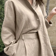 Button Up Long Sleeve Shirt-Tops-Trendsi-[option4]-[option5]-[option6]-[option7]-[option8]-Shop-Boutique-Clothing-for-Women-Online