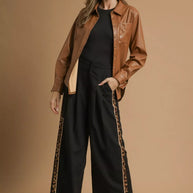 Umgee Front Pleated Wide-Leg Pants with Contrast Trim-Pants-Trendsi-[option4]-[option5]-[option6]-[option7]-[option8]-Shop-Boutique-Clothing-for-Women-Online