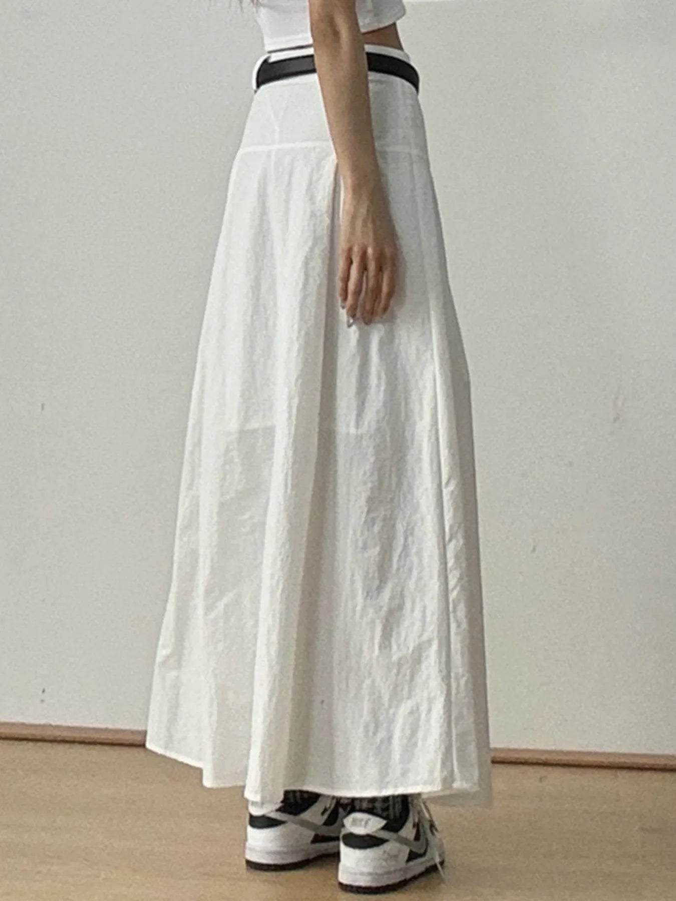 High Waist A-Line Maxi Skirt-Skirts-Trendsi-[option4]-[option5]-[option6]-[option7]-[option8]-Shop-Boutique-Clothing-for-Women-Online