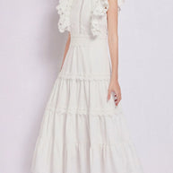 Sleeveless Ruffled Tiered Dress with Embroidered Trim-dresses-Trendsi-[option4]-[option5]-[option6]-[option7]-[option8]-Shop-Boutique-Clothing-for-Women-Online