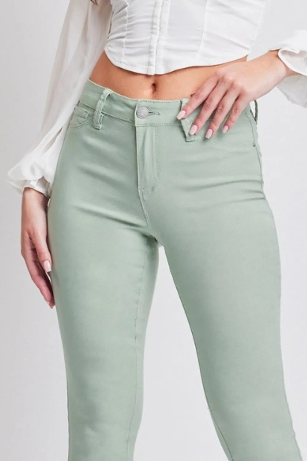 YMI Jeanswear Hyperstretch Mid-Rise Skinny Jeans-Jeans-Trendsi-[option4]-[option5]-[option6]-[option7]-[option8]-Shop-Boutique-Clothing-for-Women-Online