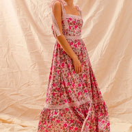 SO ME Floral Maxi Dress With Ribbon Tie Lace Strap-Dresses-Trendsi-[option4]-[option5]-[option6]-[option7]-[option8]-Shop-Boutique-Clothing-for-Women-Online
