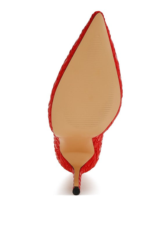 Lolita Woven Texture Stiletto Boot-Rag Company-[option4]-[option5]-[option6]-[option7]-[option8]-Shop-Boutique-Clothing-for-Women-Online