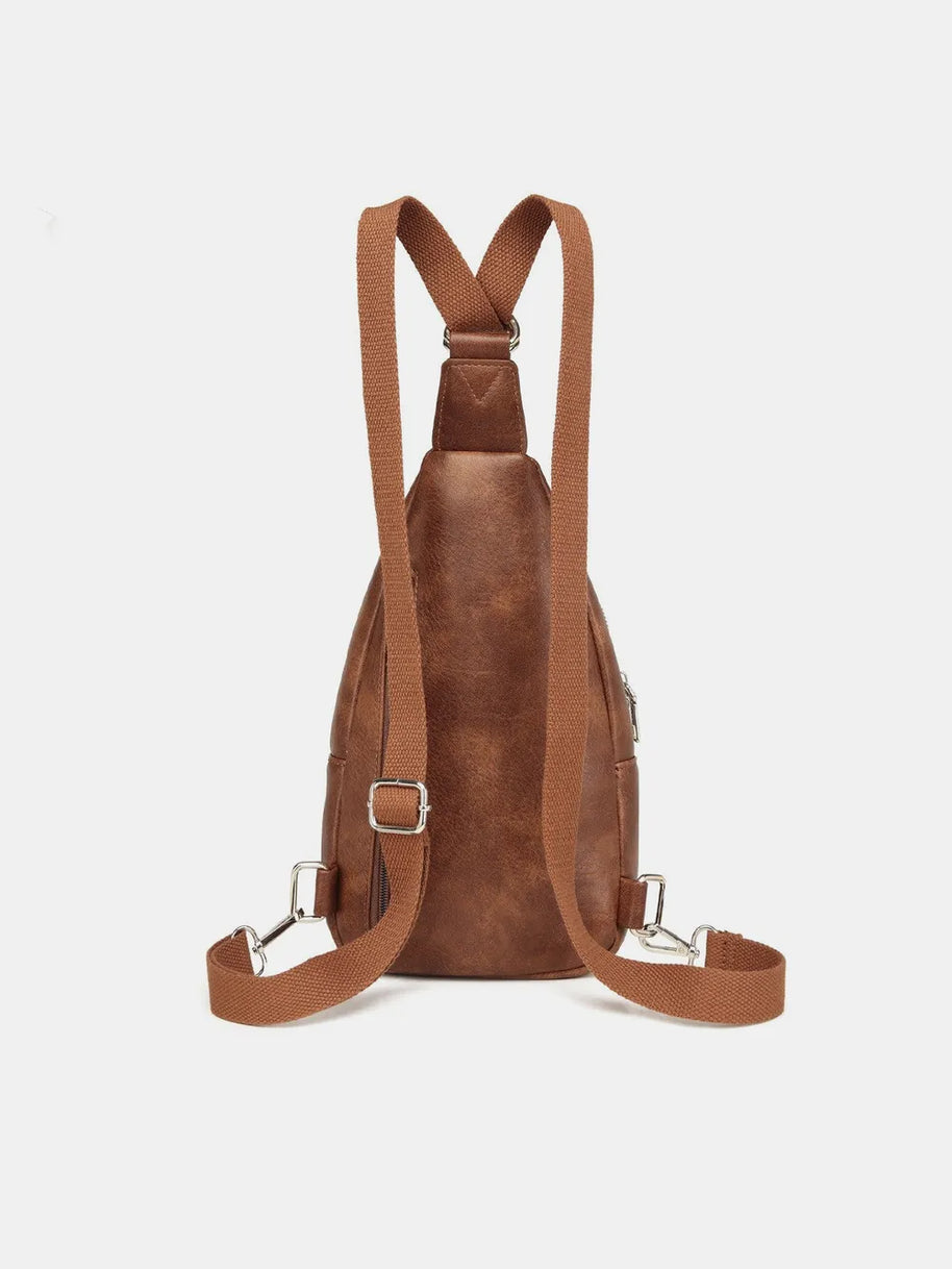 PU Leather Crossbody Bag with Two Detachable Strap-Bags-Trendsi-[option4]-[option5]-[option6]-[option7]-[option8]-Shop-Boutique-Clothing-for-Women-Online