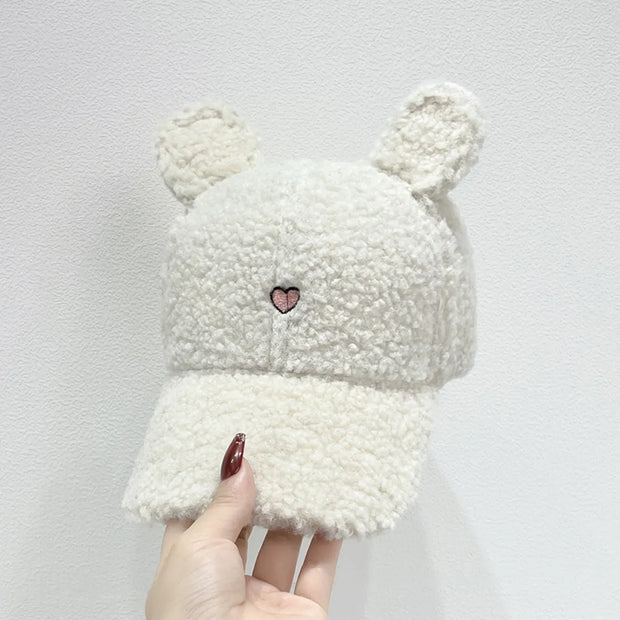 Cute Fluffy Bear Ears Winter Hat-Hats & Headwear-Trendsi-Milky White-One Size-[option4]-[option5]-[option6]-[option7]-[option8]-Shop-Boutique-Clothing-for-Women-Online