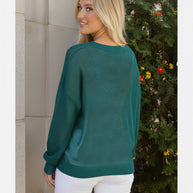 Holiday Shimmers Green Sequins Sweater-First Love-[option4]-[option5]-[option6]-[option7]-[option8]-Shop-Boutique-Clothing-for-Women-Online