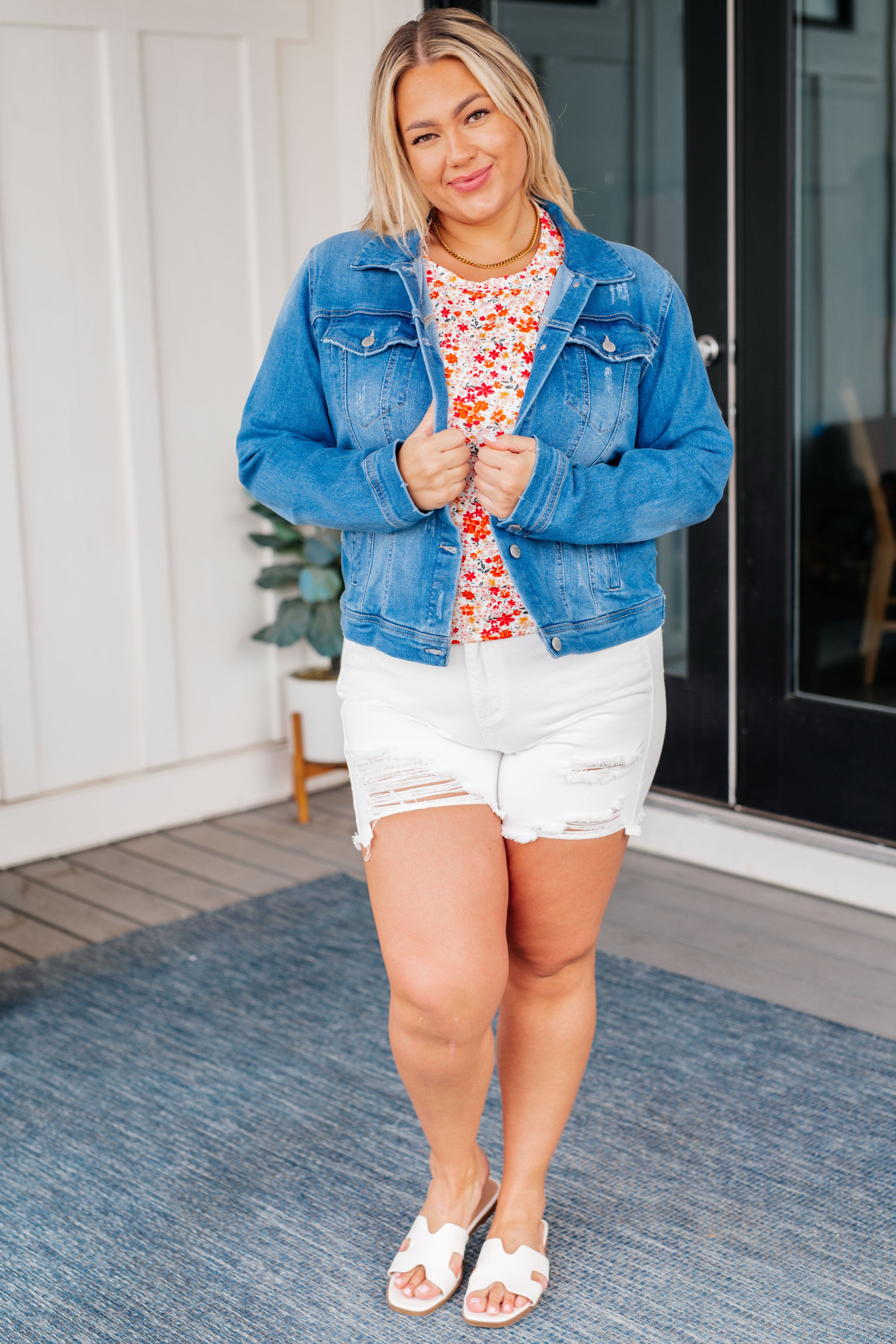 Every Occasion Denim Button Up Jacket-Denim-Ave Shops-[option4]-[option5]-[option6]-[option7]-[option8]-Shop-Boutique-Clothing-for-Women-Online