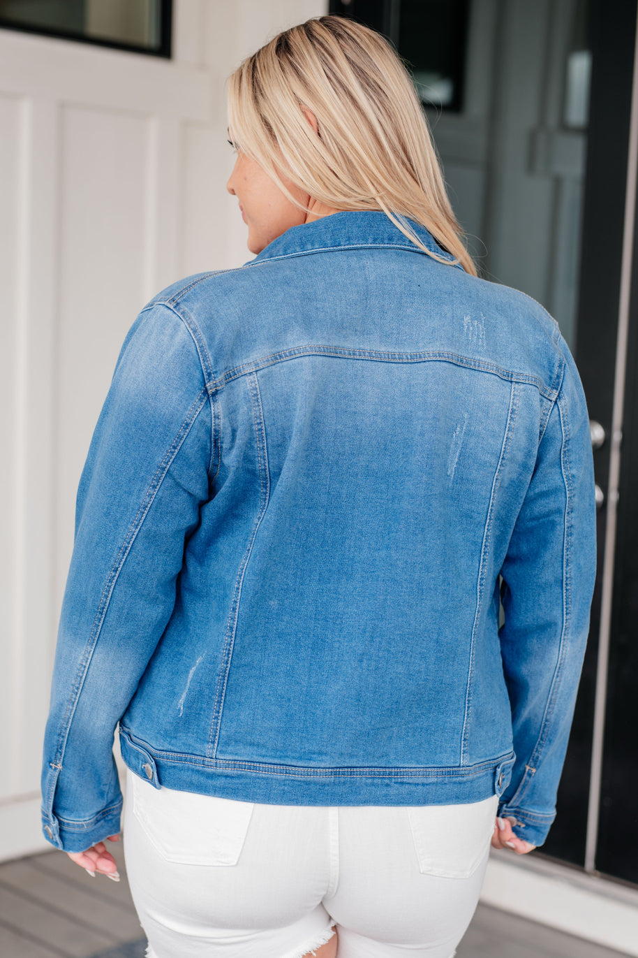 Every Occasion Denim Button Up Jacket-Denim-Ave Shops-[option4]-[option5]-[option6]-[option7]-[option8]-Shop-Boutique-Clothing-for-Women-Online