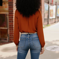 Copper Charm Pleated Blouse-Haptics-[option4]-[option5]-[option6]-[option7]-[option8]-Shop-Boutique-Clothing-for-Women-Online