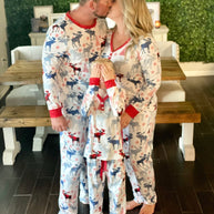 Shirley & Stone Matching Christmas Pajama Winter Moose-Womens-Ave Shops-[option4]-[option5]-[option6]-[option7]-[option8]-Shop-Boutique-Clothing-for-Women-Online