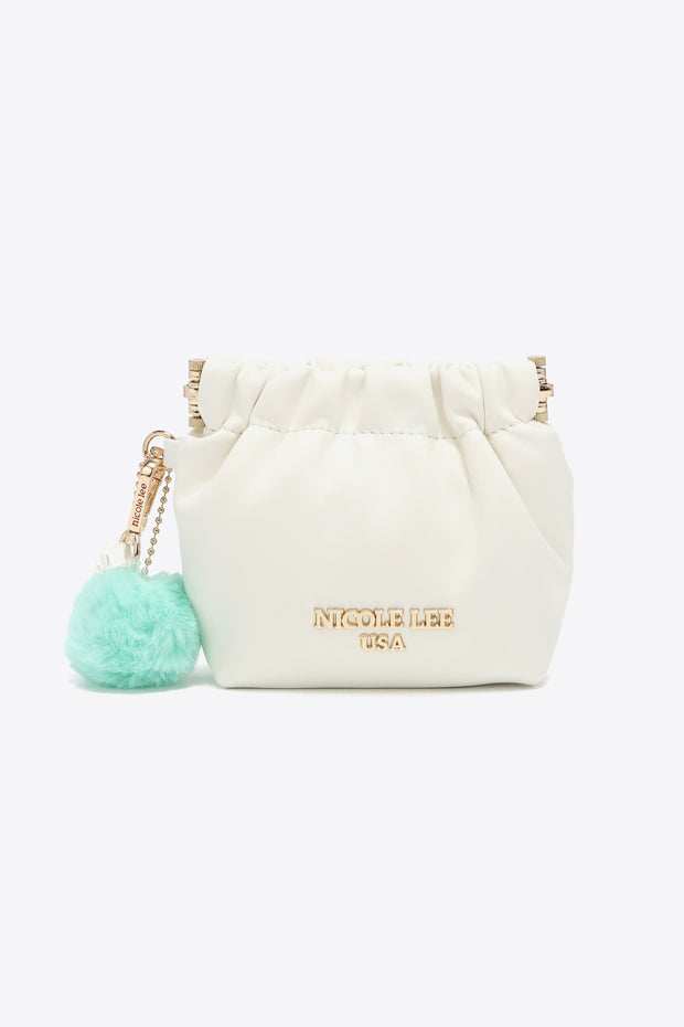 Nicole Lee USA Faux Leather Pouch-Trendsi-White-One Size-[option4]-[option5]-[option6]-[option7]-[option8]-Shop-Boutique-Clothing-for-Women-Online