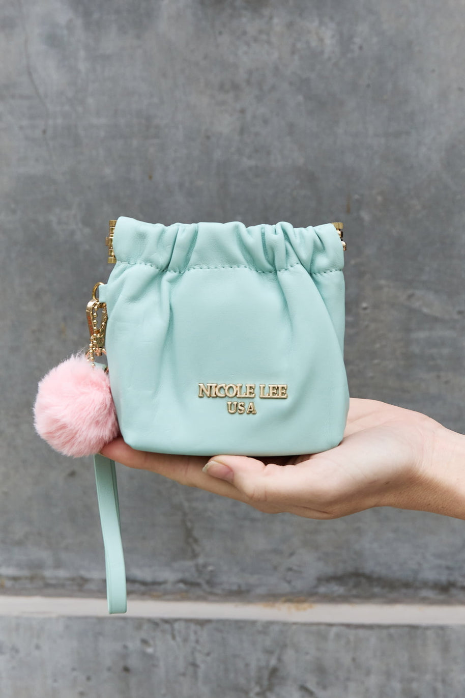 Nicole Lee USA Faux Leather Pouch-Trendsi-[option4]-[option5]-[option6]-[option7]-[option8]-Shop-Boutique-Clothing-for-Women-Online