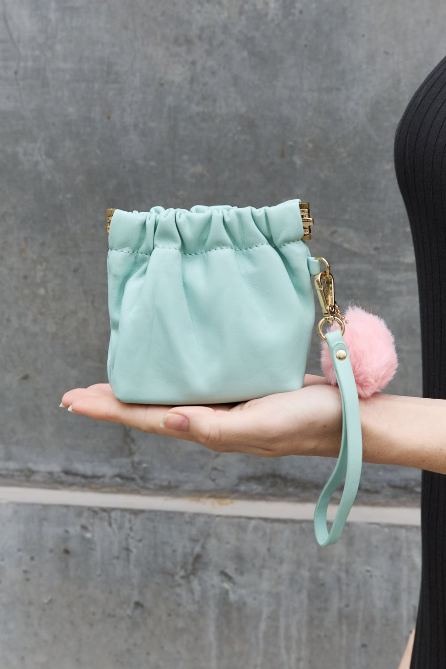 Nicole Lee USA Faux Leather Pouch-Trendsi-[option4]-[option5]-[option6]-[option7]-[option8]-Shop-Boutique-Clothing-for-Women-Online