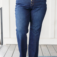Judy Blue Arlo High Rise Button-Fly Straight Jeans-Womens-Ave Shops-[option4]-[option5]-[option6]-[option7]-[option8]-Shop-Boutique-Clothing-for-Women-Online