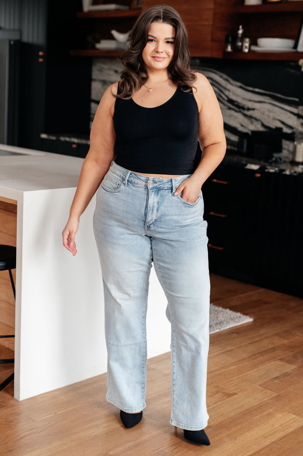 Judy Blue Brooke High Rise Control Top Vintage Wash Straight Jeans-Womens-Ave Shops-[option4]-[option5]-[option6]-[option7]-[option8]-Shop-Boutique-Clothing-for-Women-Online