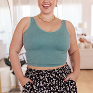 Fundamentals Ribbed Seamless Reversible Tank in Vintage Blue-Womens-Ave Shops-[option4]-[option5]-[option6]-[option7]-[option8]-Shop-Boutique-Clothing-for-Women-Online