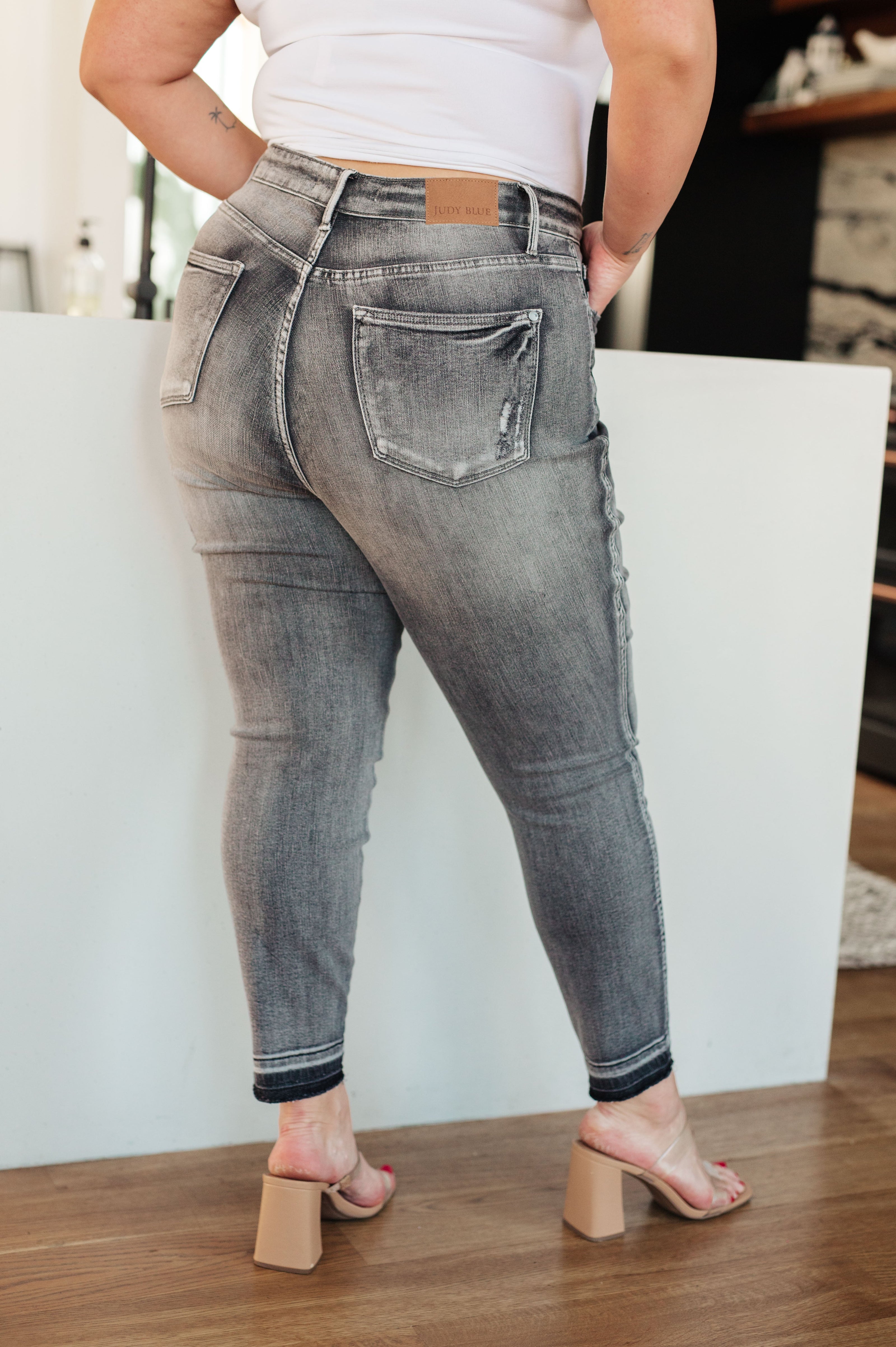 Judy Blue Hadley High Rise Tummy Control Release Hem Skinny-Womens-Ave Shops-[option4]-[option5]-[option6]-[option7]-[option8]-Shop-Boutique-Clothing-for-Women-Online