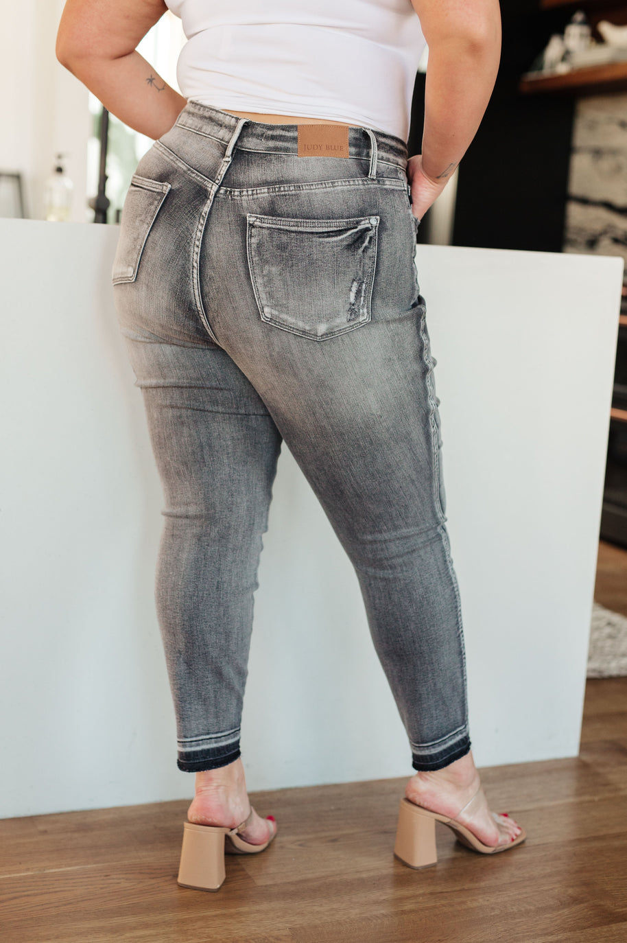 Judy Blue Hadley High Rise Tummy Control Release Hem Skinny-Womens-Ave Shops-[option4]-[option5]-[option6]-[option7]-[option8]-Shop-Boutique-Clothing-for-Women-Online