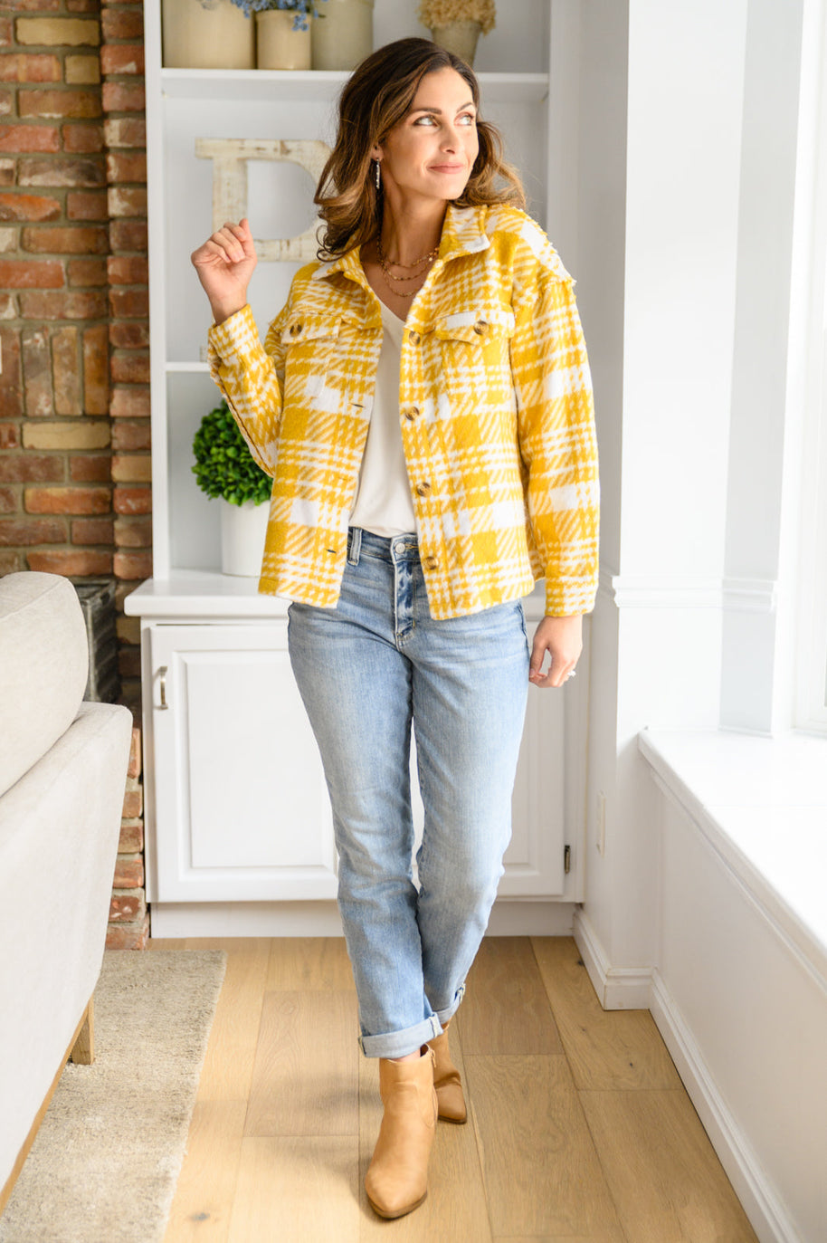 Hard To Miss Shacket In Mustard-Womens-Ave Shops-[option4]-[option5]-[option6]-[option7]-[option8]-Shop-Boutique-Clothing-for-Women-Online