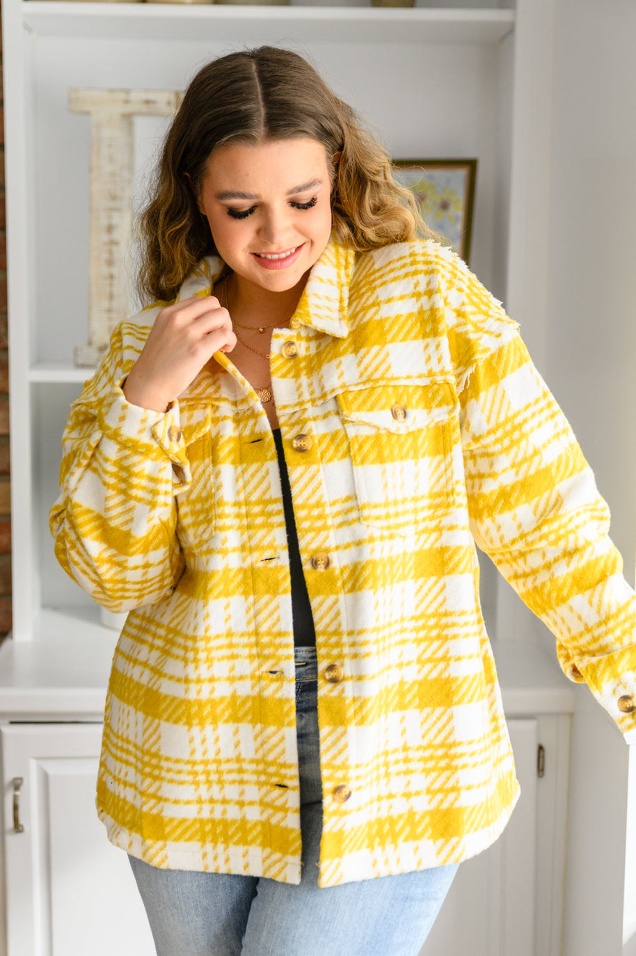 Hard To Miss Shacket In Mustard-Womens-Ave Shops-[option4]-[option5]-[option6]-[option7]-[option8]-Shop-Boutique-Clothing-for-Women-Online