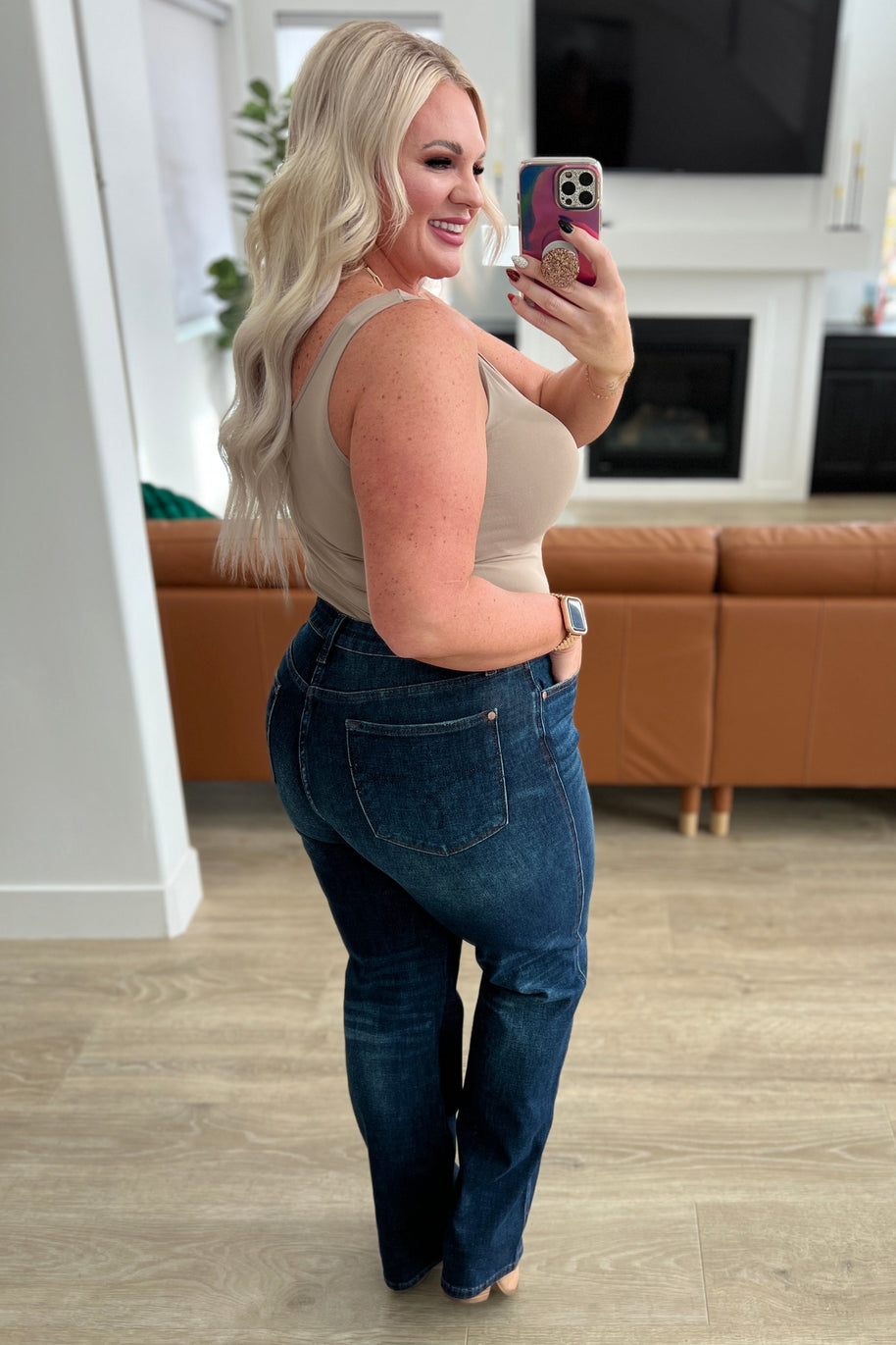 Judy Blue Arlo High Rise Button-Fly Straight Jeans-Womens-Ave Shops-[option4]-[option5]-[option6]-[option7]-[option8]-Shop-Boutique-Clothing-for-Women-Online