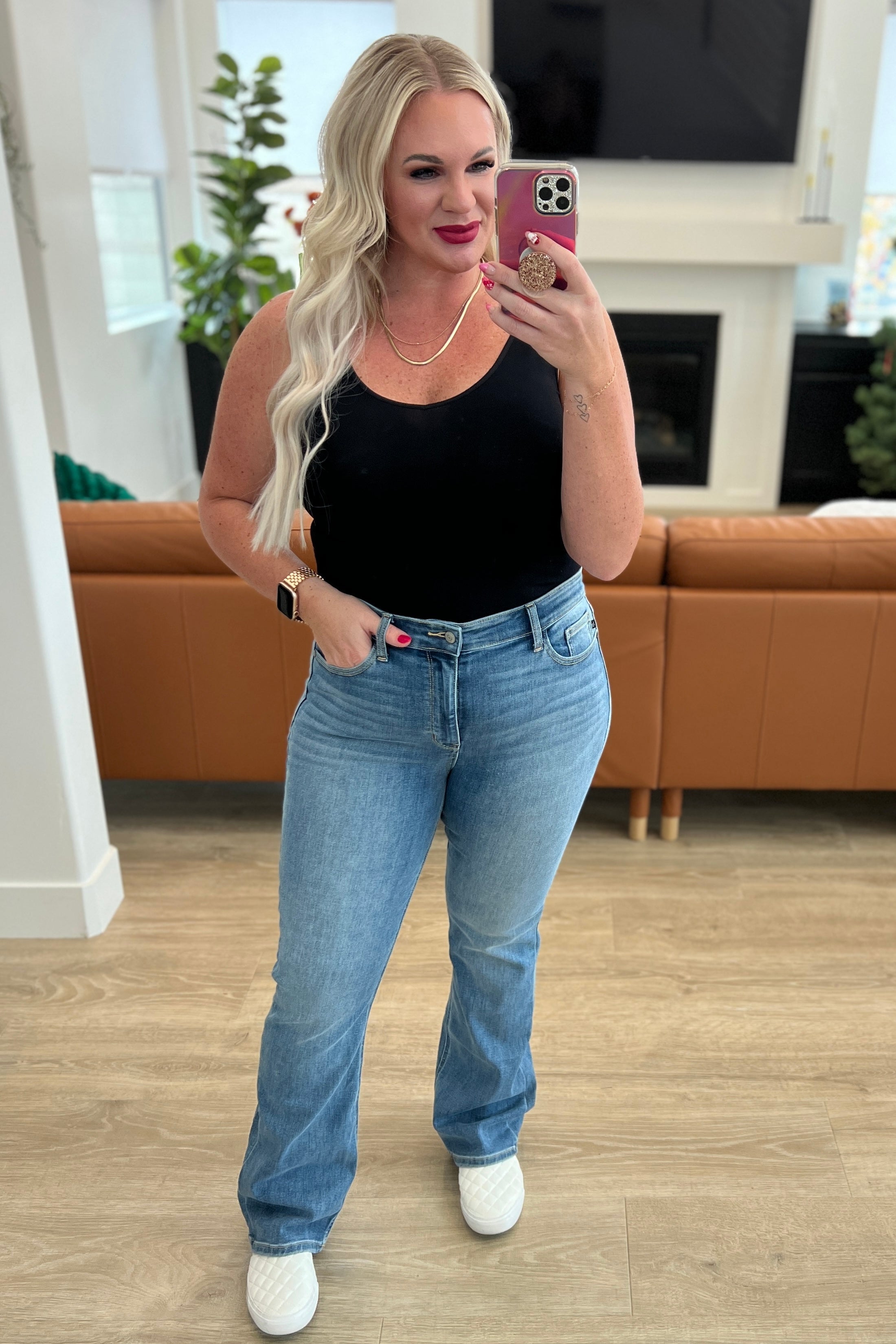 Judy Blue Monroe High Rise Classic Bootcut Jeans-Denim-Ave Shops-[option4]-[option5]-[option6]-[option7]-[option8]-Shop-Boutique-Clothing-for-Women-Online
